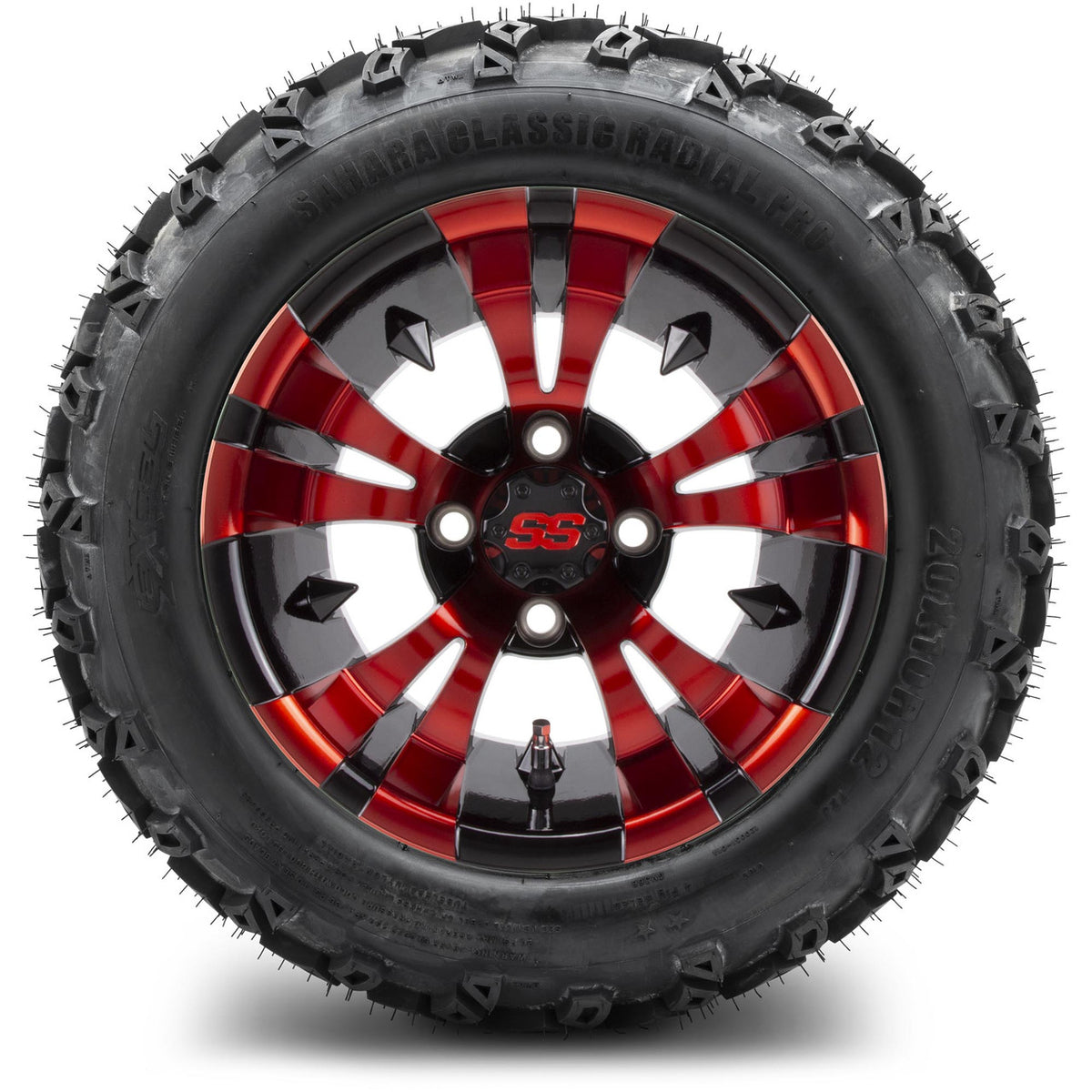 MODZ® 12" Vampire Red and Black Wheels & Off-Road Tires Combo