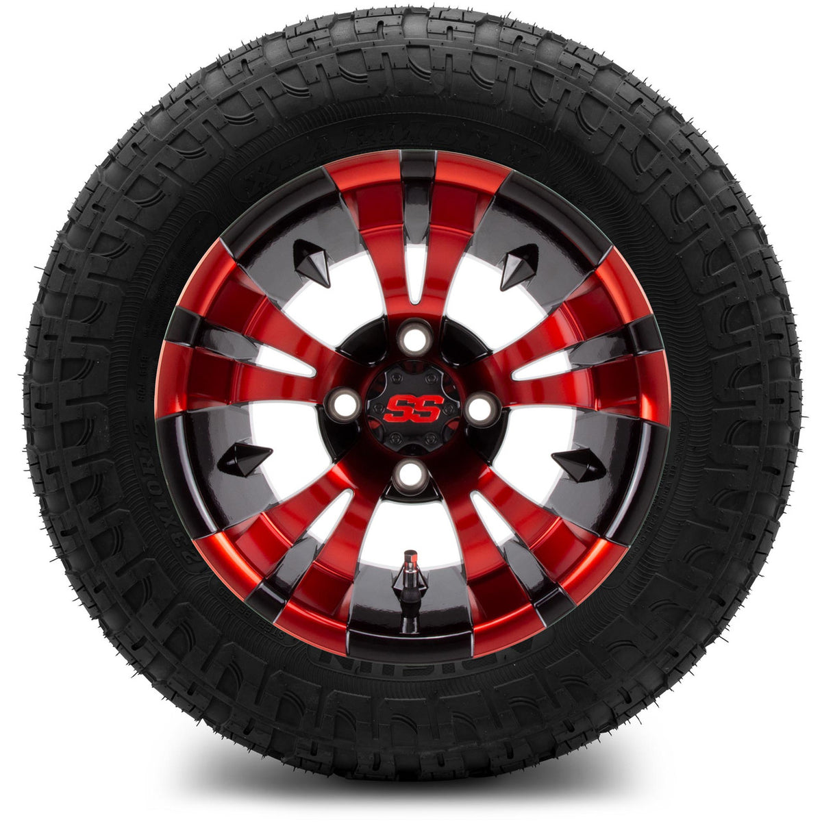 MODZ® 12" Vampire Red and Black Wheels & Off-Road Tires Combo