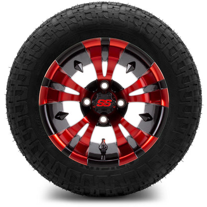 MODZ® 12" Vampire Red and Black Wheels & Off-Road Tires Combo