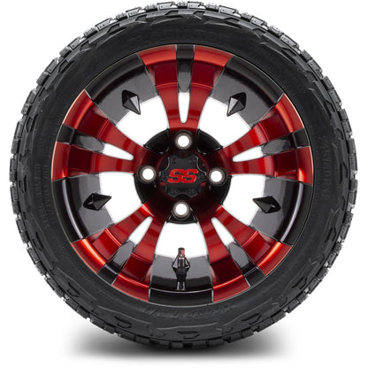 MODZ® 12" Vampire Red and Black Wheels & Off-Road Tires Combo