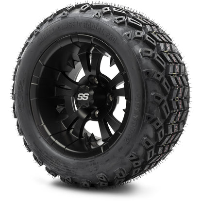 MODZ® 12" Vampire Matte Black Wheels & Off-Road Tires Combo
