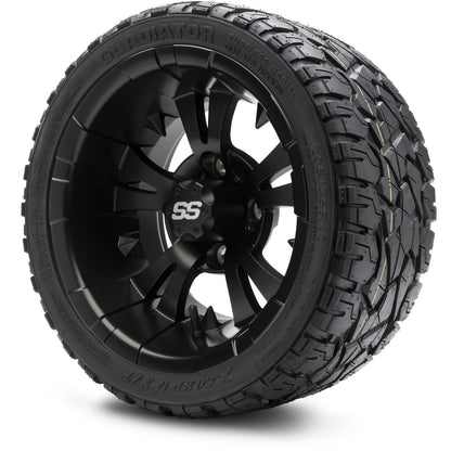 MODZ® 12" Vampire Matte Black Wheels & Off-Road Tires Combo