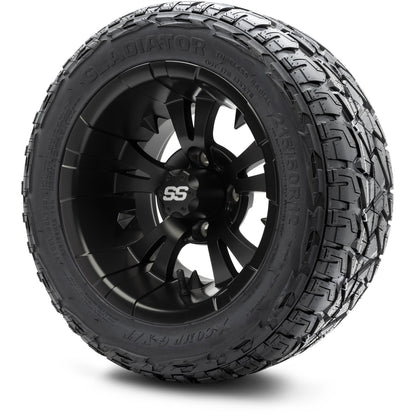 MODZ® 12" Vampire Matte Black Wheels & Off-Road Tires Combo