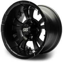 MODZ® Vampire Matte Black 12" Golf Cart Wheel