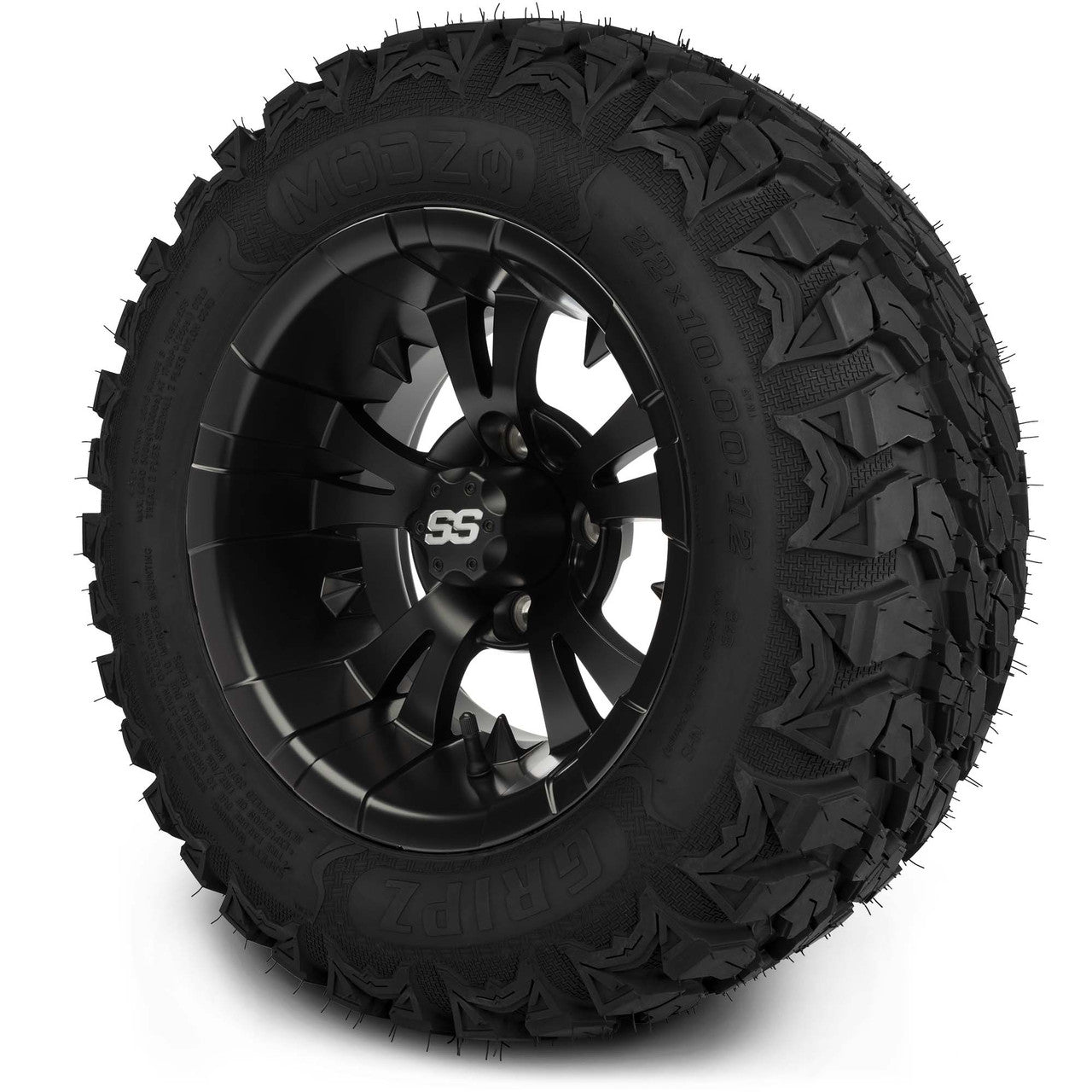 MODZ® 12" Vampire Matte Black Wheels & Off-Road Tires Combo