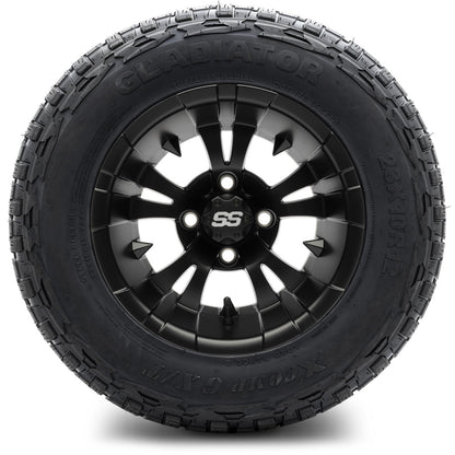 MODZ® 12" Vampire Matte Black Wheels & Off-Road Tires Combo