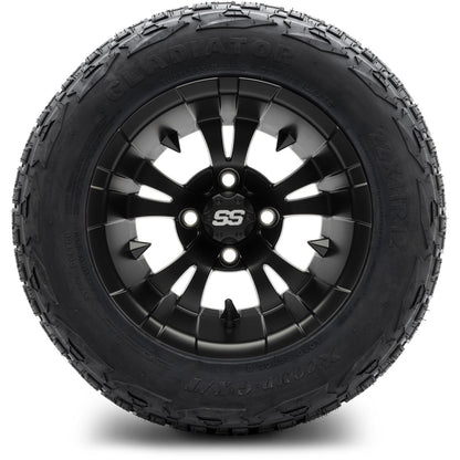MODZ® 12" Vampire Matte Black Wheels & Off-Road Tires Combo