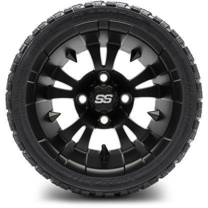MODZ® 12" Vampire Matte Black Wheels & Off-Road Tires Combo