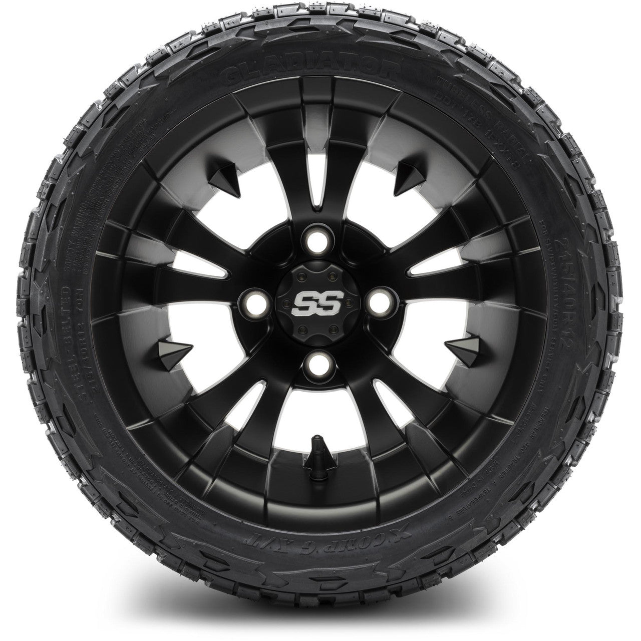 MODZ® 12" Vampire Matte Black Wheels & Off-Road Tires Combo