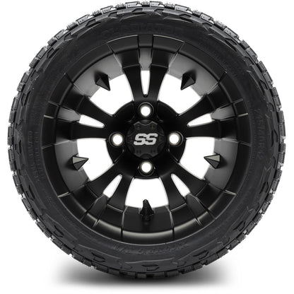 MODZ® 12" Vampire Matte Black Wheels & Off-Road Tires Combo