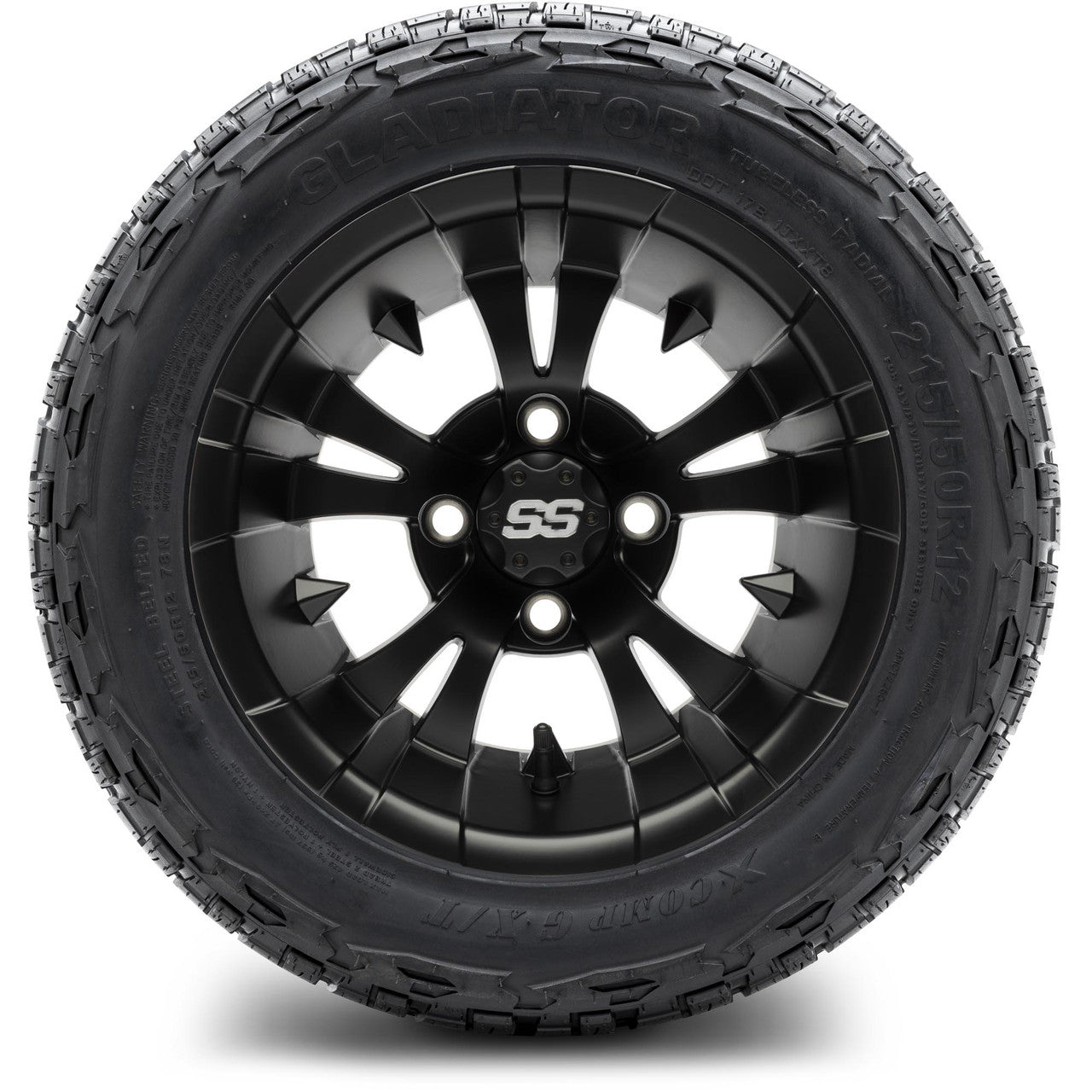 MODZ® 12" Vampire Matte Black Wheels & Off-Road Tires Combo