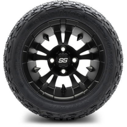 MODZ® 12" Vampire Matte Black Wheels & Off-Road Tires Combo