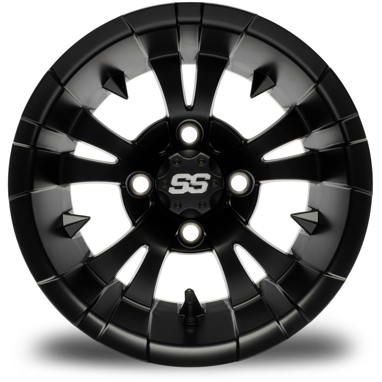 MODZ® Vampire Matte Black 12" Golf Cart Wheel