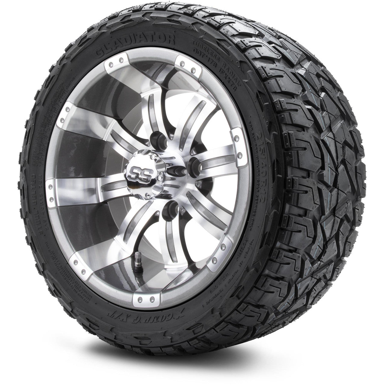 MODZ® 12" Tempest Gunmetal Wheels & Off-Road Tires Combo