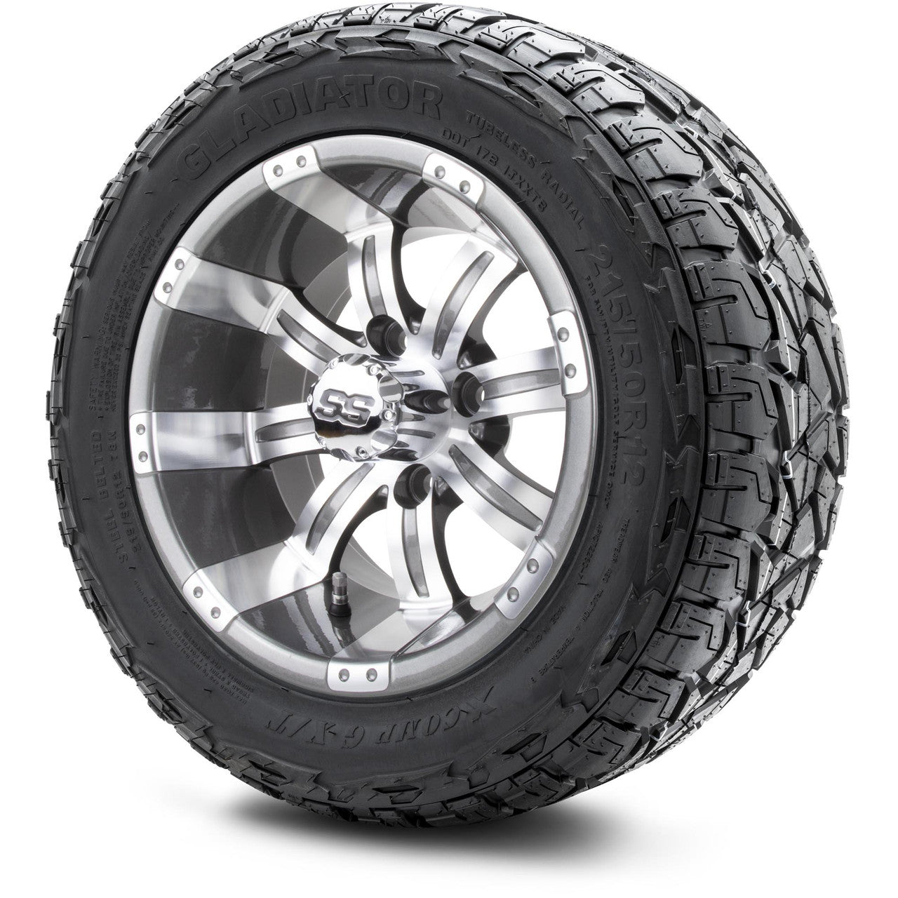 MODZ® 12" Tempest Gunmetal Wheels & Off-Road Tires Combo