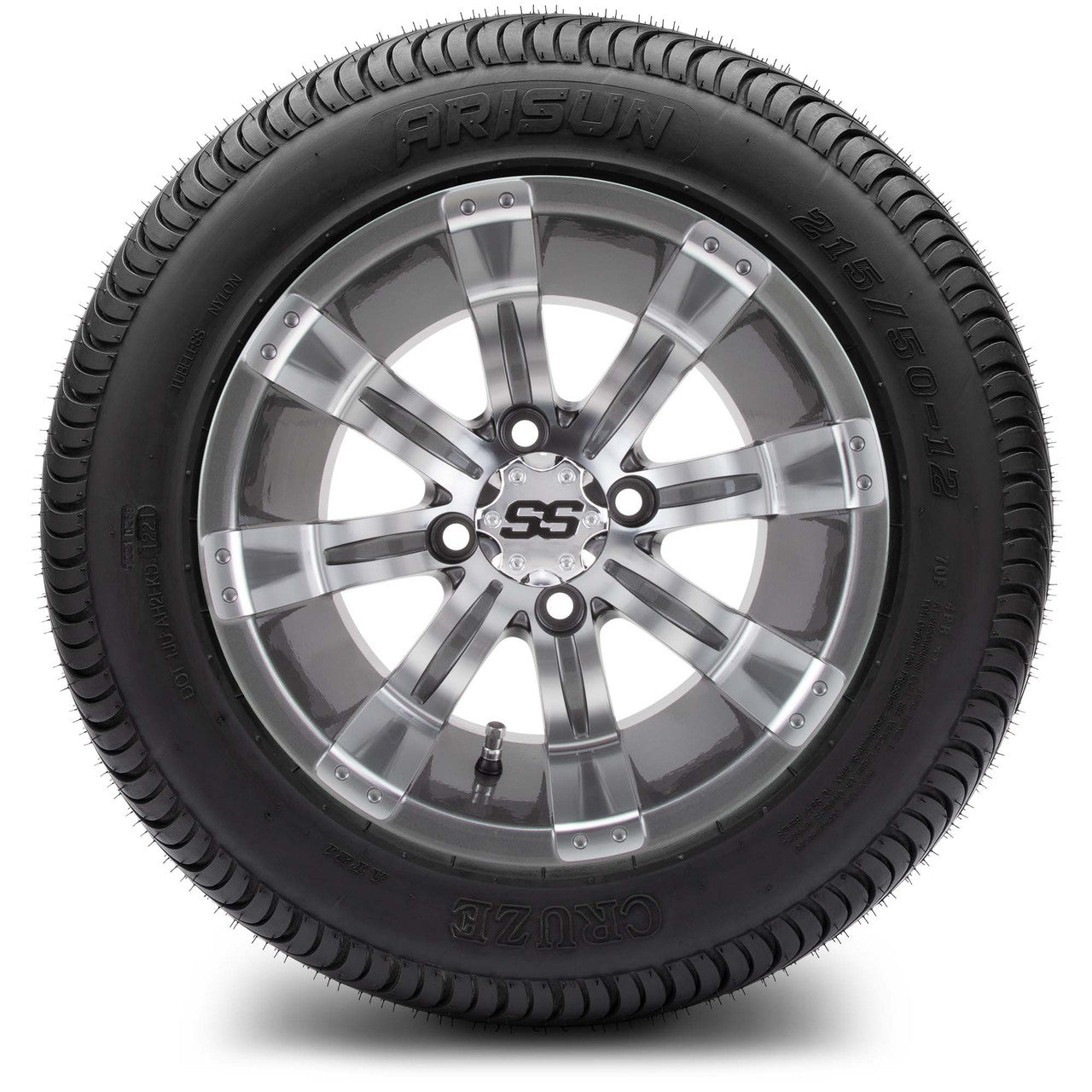 MODZ® 12" Tempest Gunmetal Wheels & Street Tires Combo