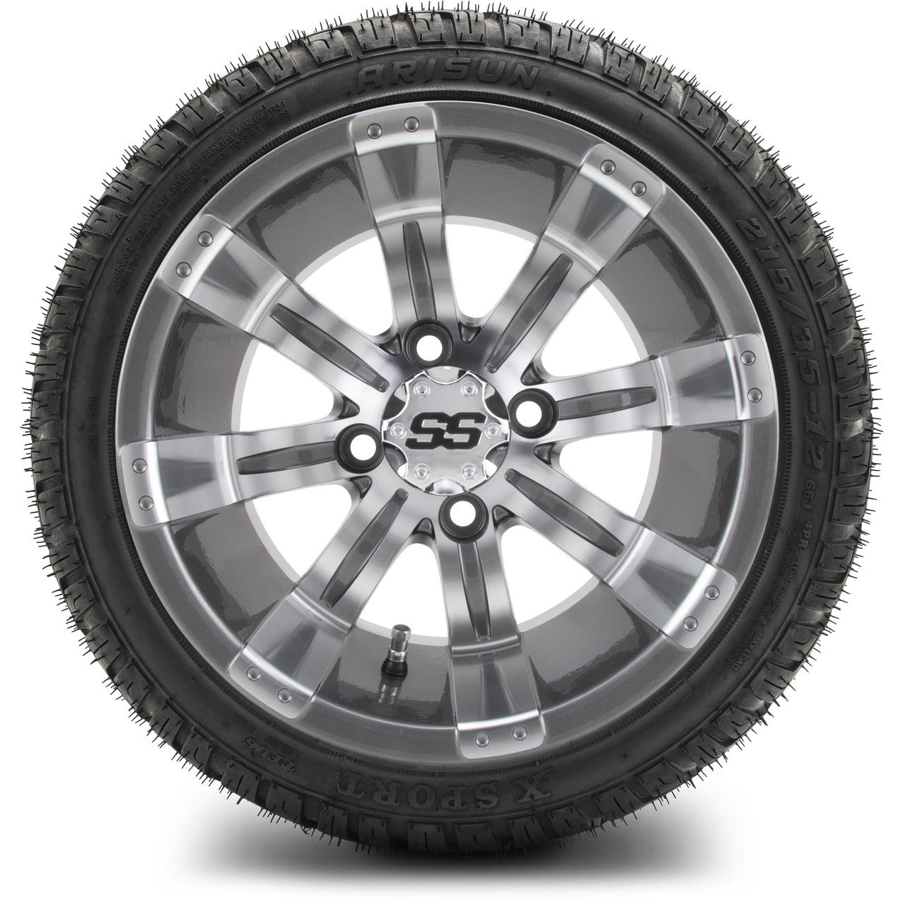 MODZ® 12" Tempest Gunmetal Wheels & Street Tires Combo
