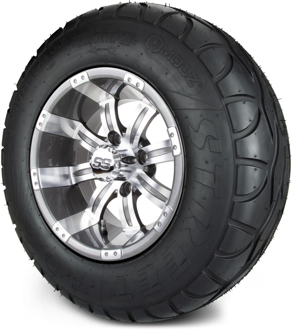 MODZ® 12" Tempest Gunmetal Wheels & Street Tires Combo