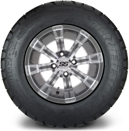 MODZ® 12" Tempest Gunmetal Wheels & Street Tires Combo