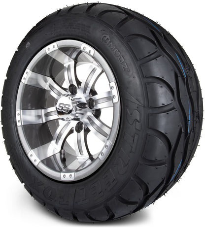MODZ® 12" Tempest Gunmetal Wheels & Street Tires Combo