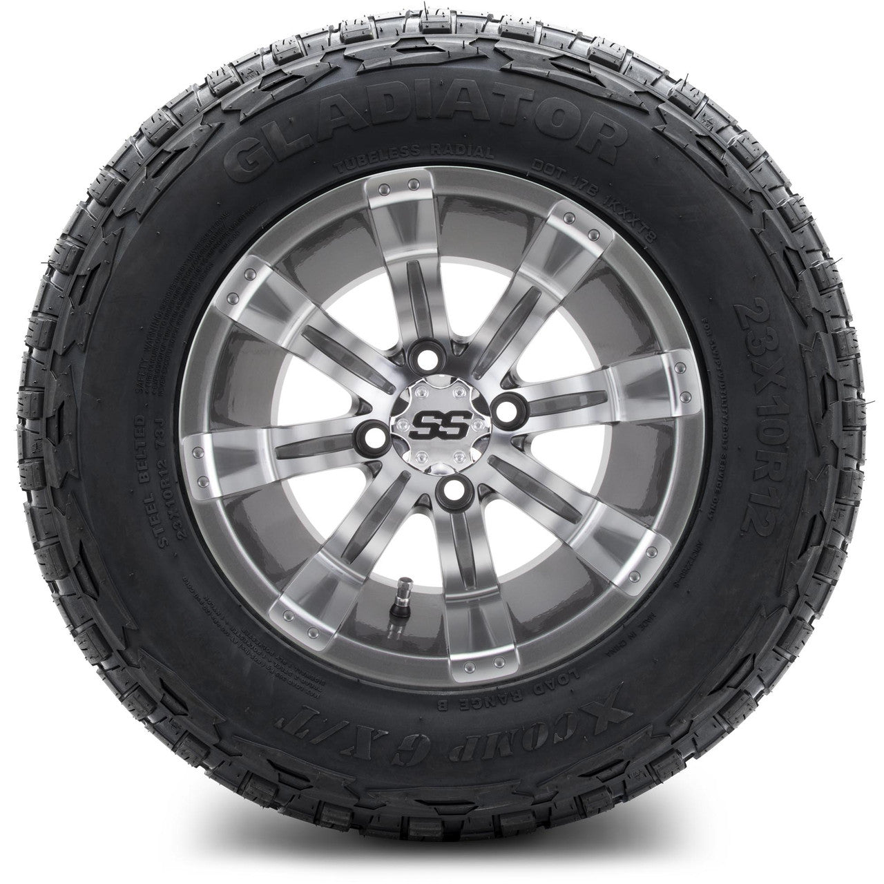 MODZ® 12" Tempest Gunmetal Wheels & Off-Road Tires Combo