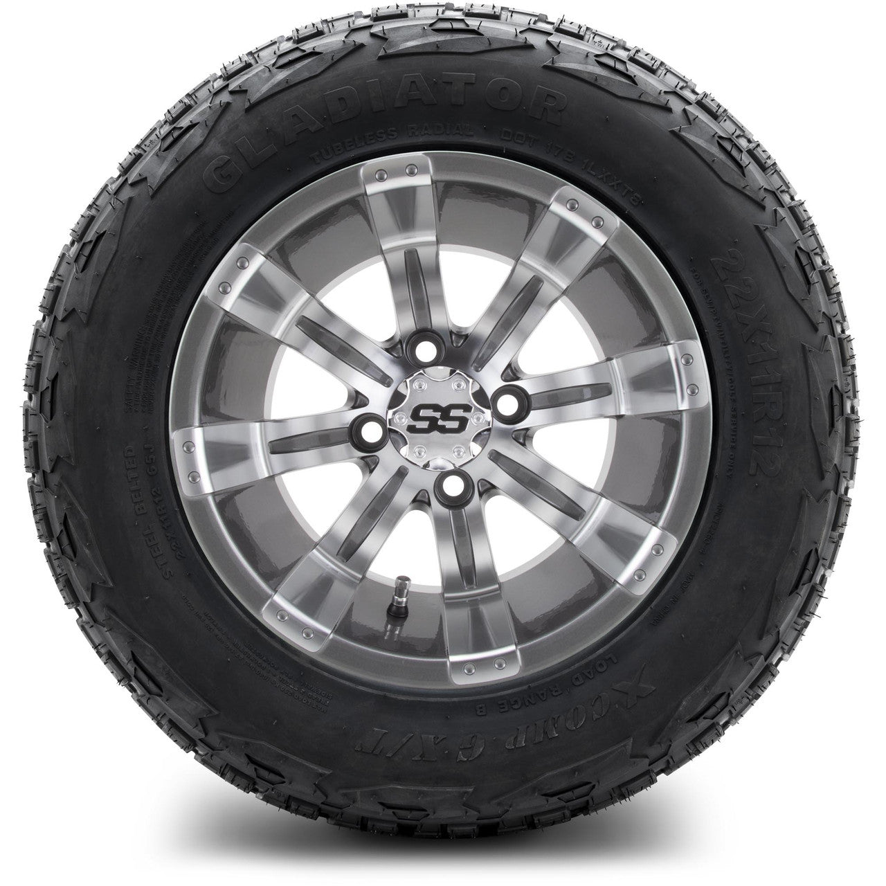 MODZ® 12" Tempest Gunmetal Wheels & Off-Road Tires Combo