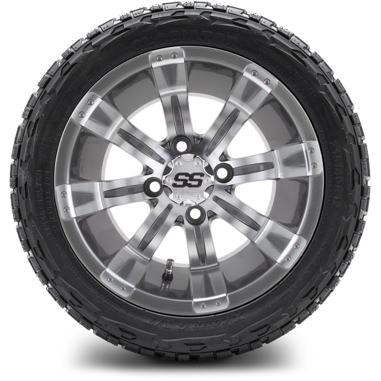 MODZ® 12" Tempest Gunmetal Wheels & Off-Road Tires Combo