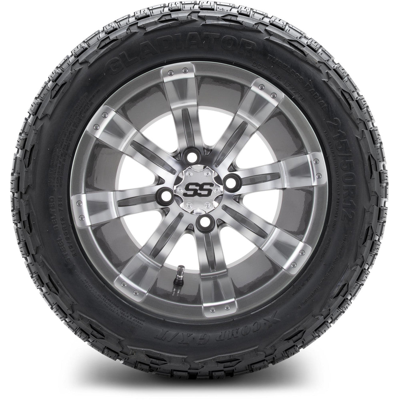 MODZ® 12" Tempest Gunmetal Wheels & Off-Road Tires Combo