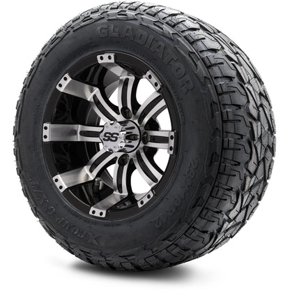 MODZ® 12" Tempest Machined Black Wheels & Off-Road Tires Combo
