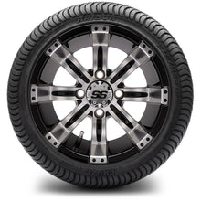 MODZ® 12" Tempest Machined Black Wheels & Street Tires Combo