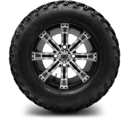 MODZ® 12" Tempest Machined Black Wheels & Off-Road Tires Combo