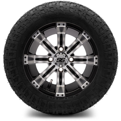 MODZ® 12" Tempest Machined Black Wheels & Off-Road Tires Combo