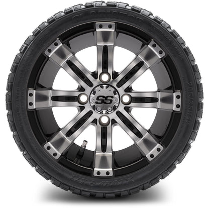 MODZ® 12" Tempest Machined Black Wheels & Off-Road Tires Combo