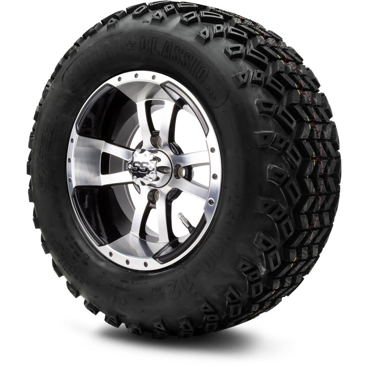 MODZ® 12" Storm Trooper Machined Black Wheels & Off-Road Tires Combo