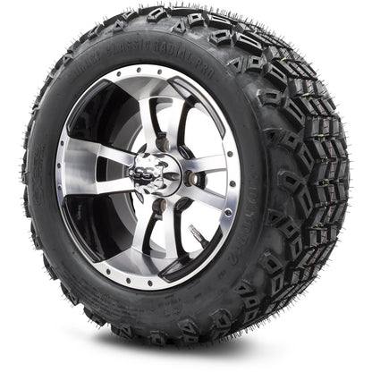 MODZ® 12" Storm Trooper Machined Black Wheels & Off-Road Tires Combo
