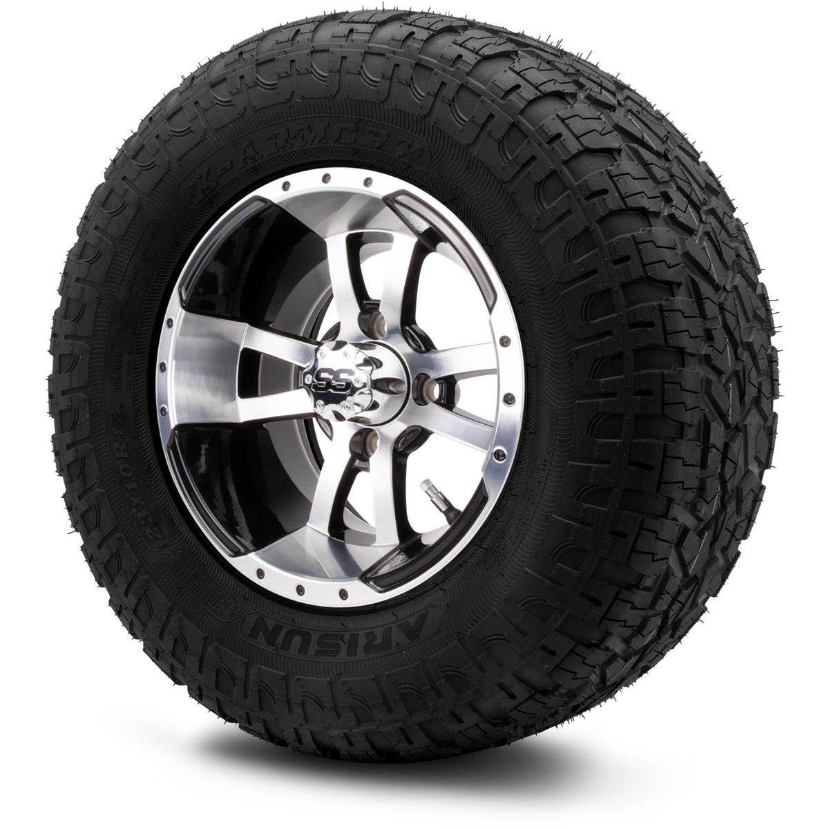 MODZ® 12" Storm Trooper Machined Black Wheels & Off-Road Tires Combo