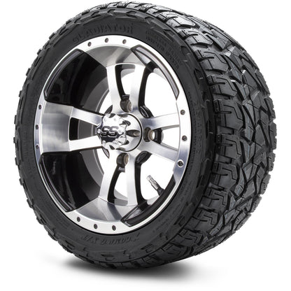 MODZ® 12" Storm Trooper Machined Black Wheels & Off-Road Tires Combo