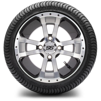 MODZ® 12" Storm Trooper Machined Black Wheels & Street Tires Combo