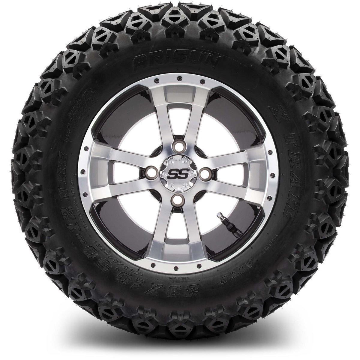 MODZ® 12" Storm Trooper Machined Black Wheels & Off-Road Tires Combo