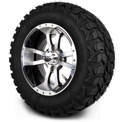MODZ® 12" Storm Trooper Machined Black Wheels & Off-Road Tires Combo