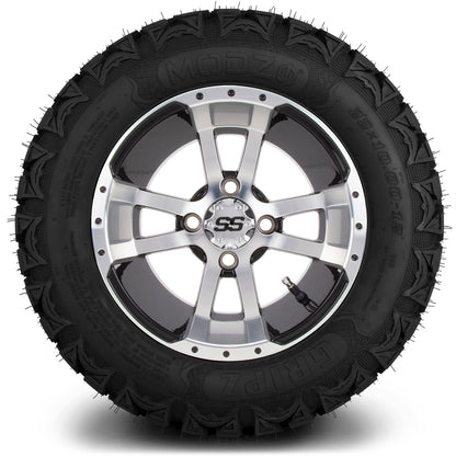 MODZ® 12" Storm Trooper Machined Black Wheels & Off-Road Tires Combo