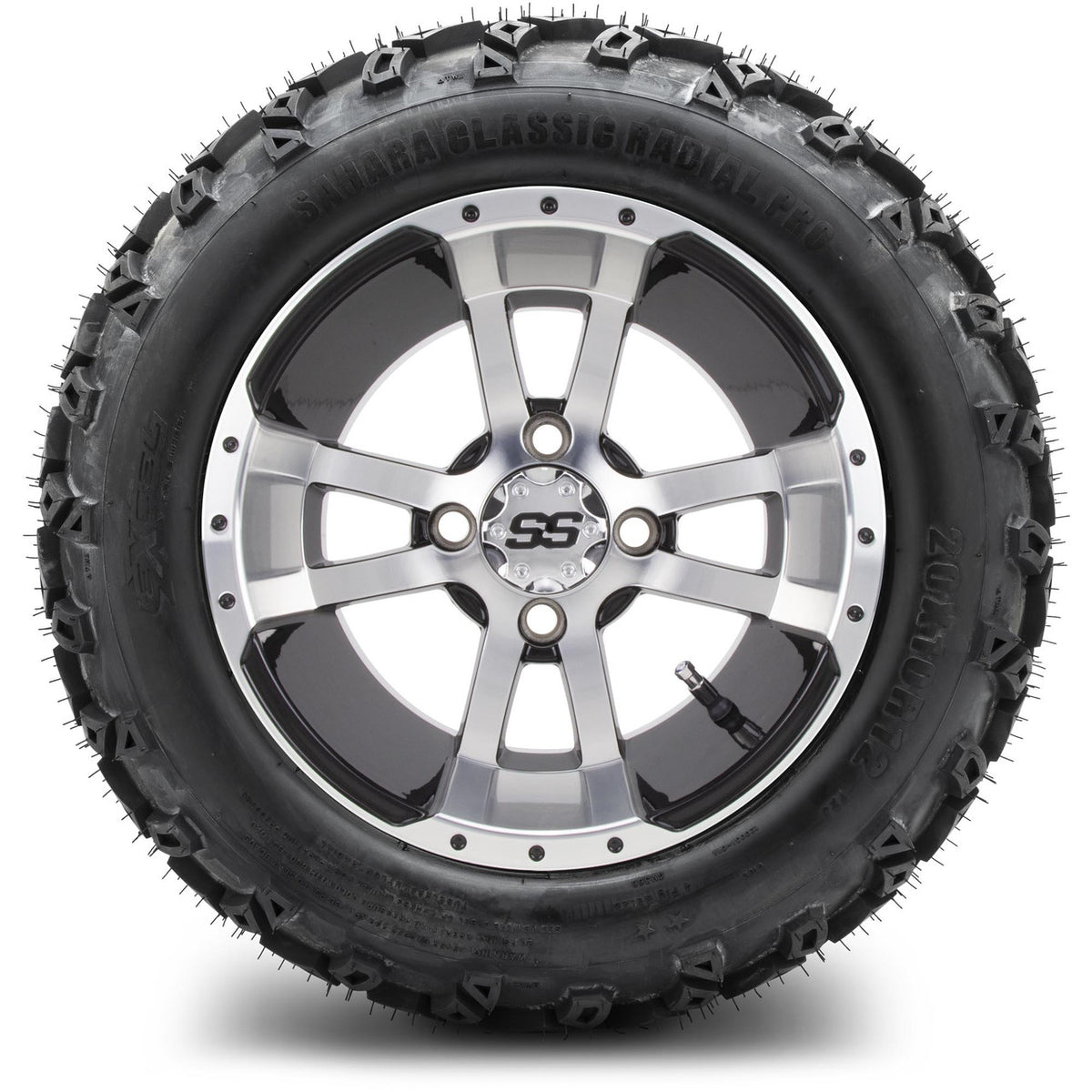 MODZ® 12" Storm Trooper Machined Black Wheels & Off-Road Tires Combo