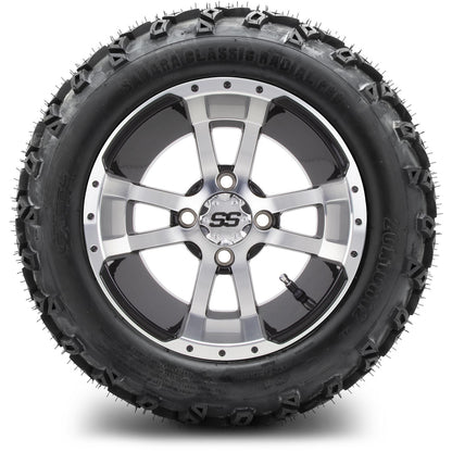MODZ® 12" Storm Trooper Machined Black Wheels & Off-Road Tires Combo