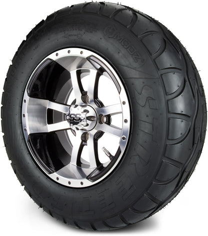 MODZ® 12" Storm Trooper Machined Black Wheels & Street Tires Combo