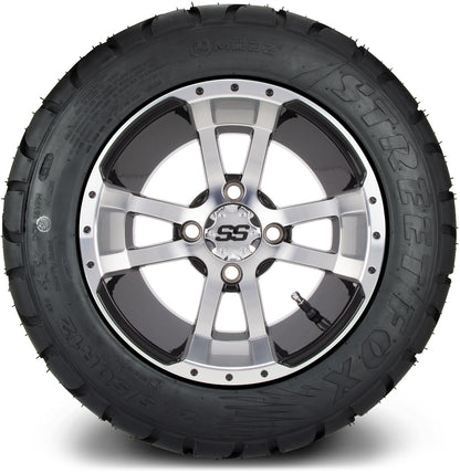MODZ® 12" Storm Trooper Machined Black Wheels & Street Tires Combo