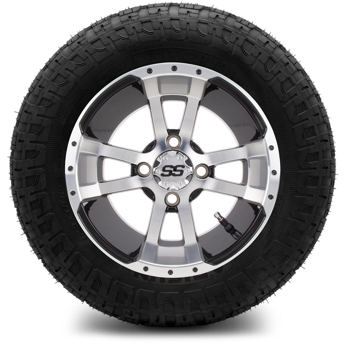 MODZ® 12" Storm Trooper Machined Black Wheels & Off-Road Tires Combo