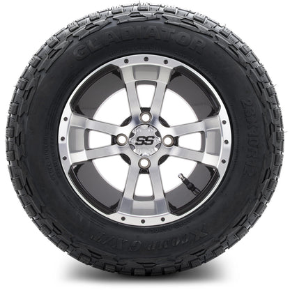 MODZ® 12" Storm Trooper Machined Black Wheels & Off-Road Tires Combo