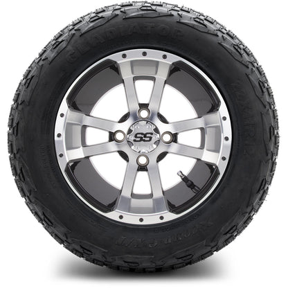 MODZ® 12" Storm Trooper Machined Black Wheels & Off-Road Tires Combo