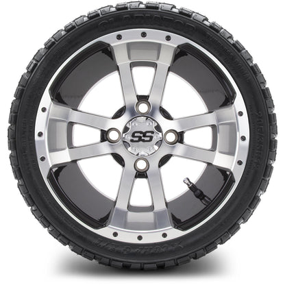 MODZ® 12" Storm Trooper Machined Black Wheels & Off-Road Tires Combo