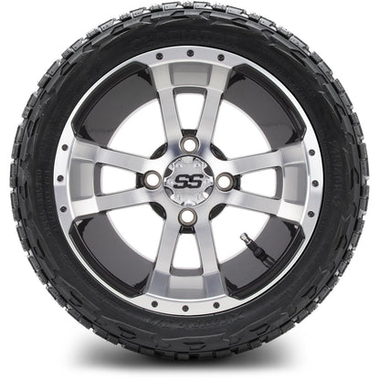 MODZ® 12" Storm Trooper Machined Black Wheels & Off-Road Tires Combo